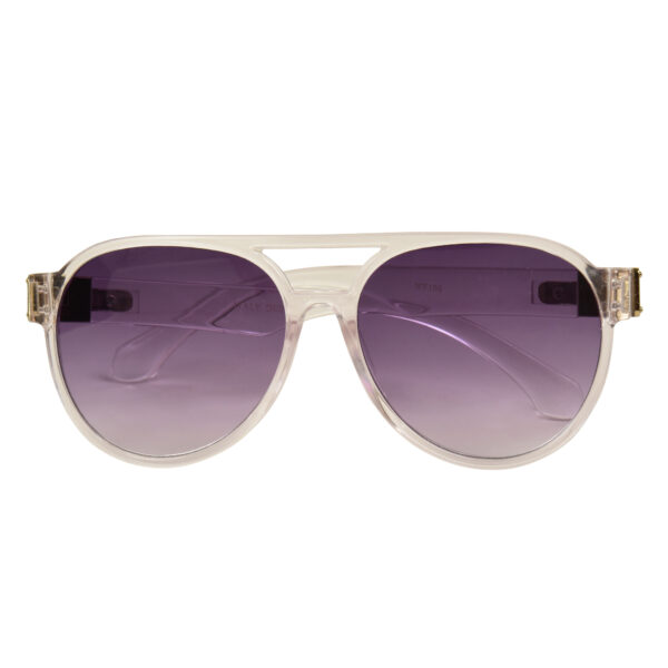 White Aviator Sunglass